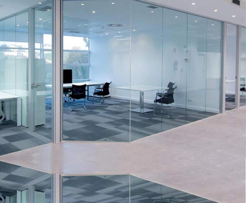 Office partition smart glass in Dubai