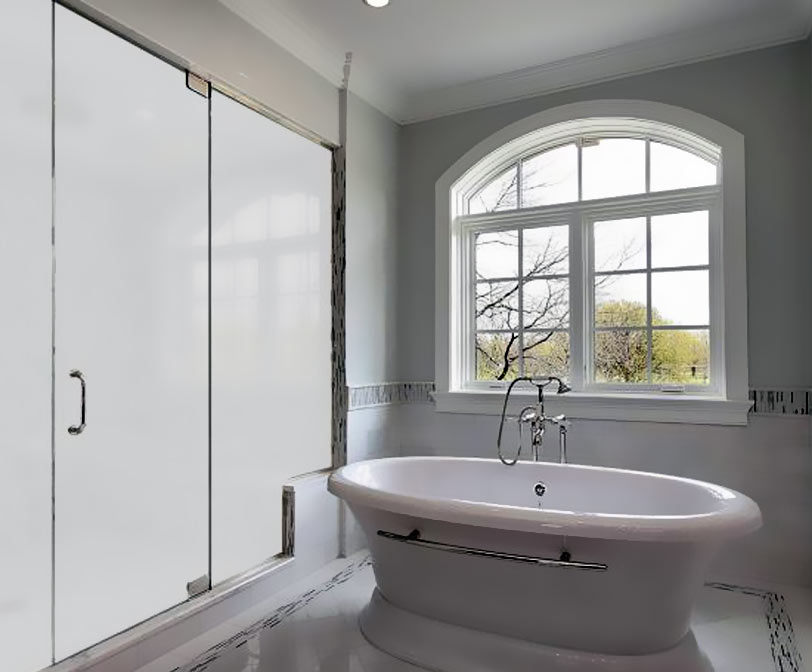 Smart pdlc film installed in Dubai private villa bath
