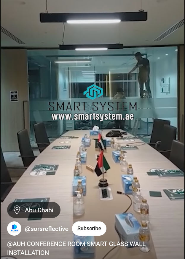 Abu Dubai-conference-room-smart-glass-wall-installation